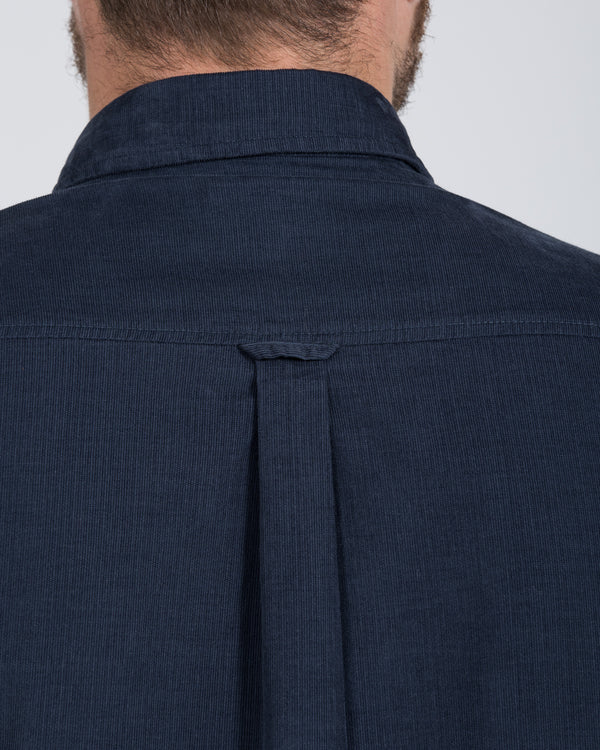 2t Slim Fit Long Sleeve Tall Corduroy Shirt (blue)