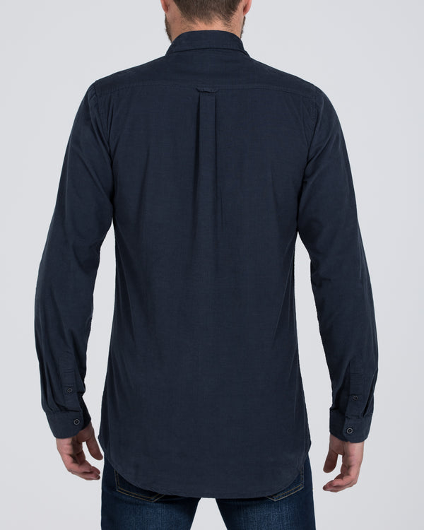 2t Slim Fit Long Sleeve Tall Corduroy Shirt (blue)