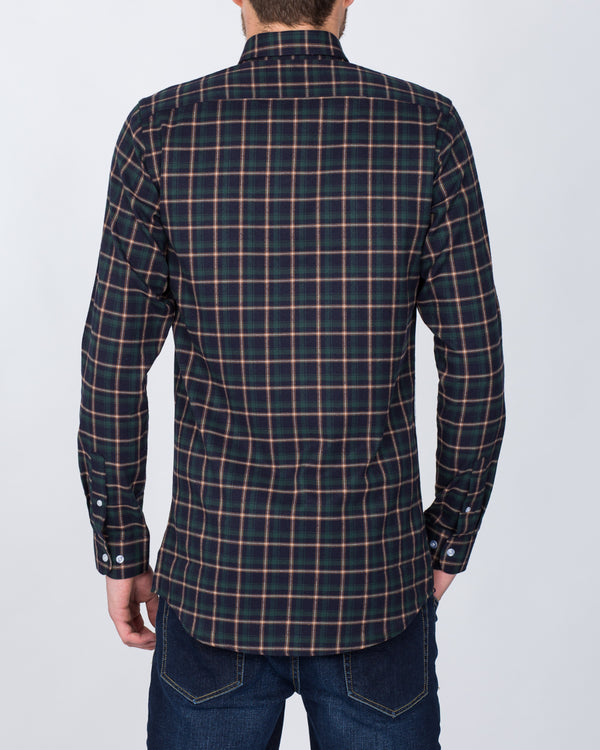 2t Slim Fit Long Sleeve Tall Shirt (green/gold)