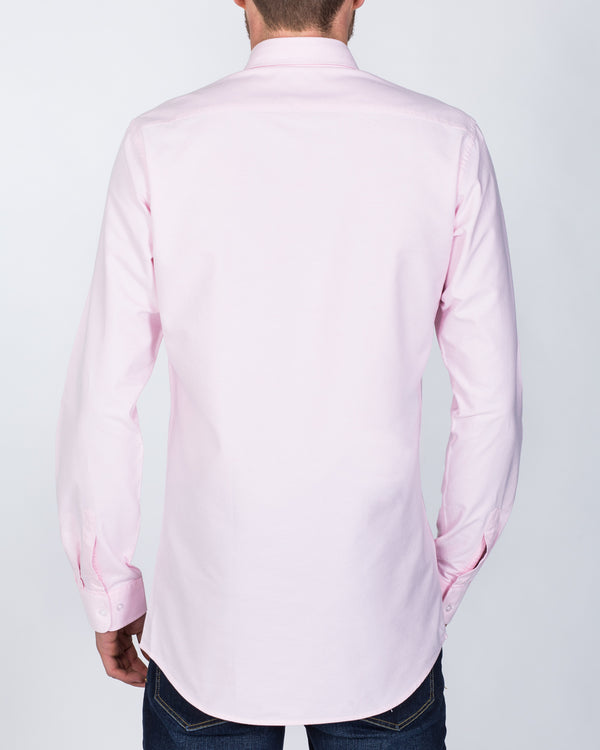 2t Oxford Slim Fit Long Sleeve Tall Shirt (pink)