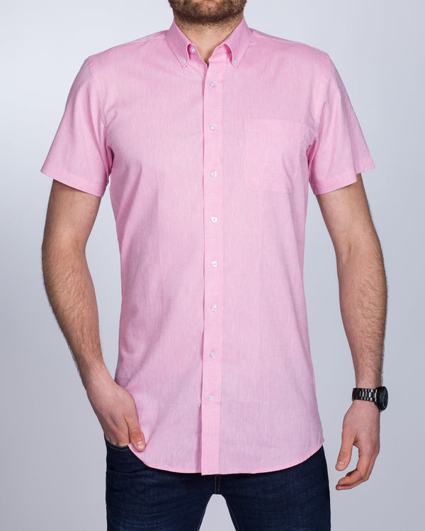 2t Slim Fit Short Sleeve Tall Shirt (pink)