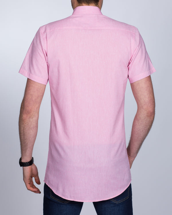 2t Slim Fit Short Sleeve Tall Shirt (pink)