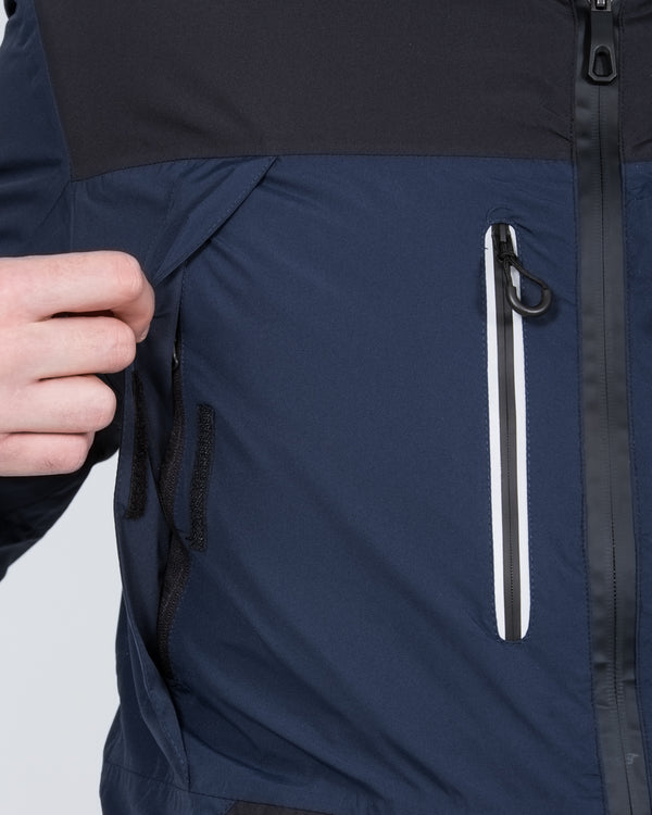 North 56 Tall Waterproof Ski Jacket (black/blue)