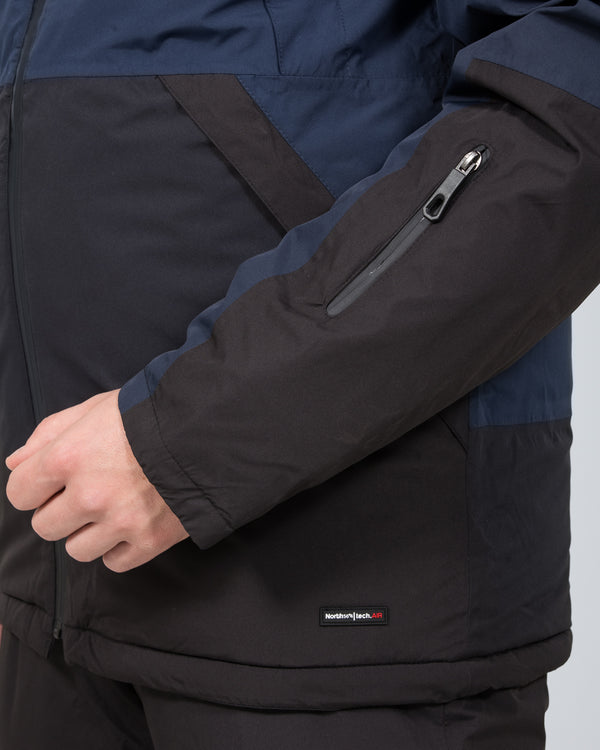 North 56 Tall Waterproof Ski Jacket (black/blue)
