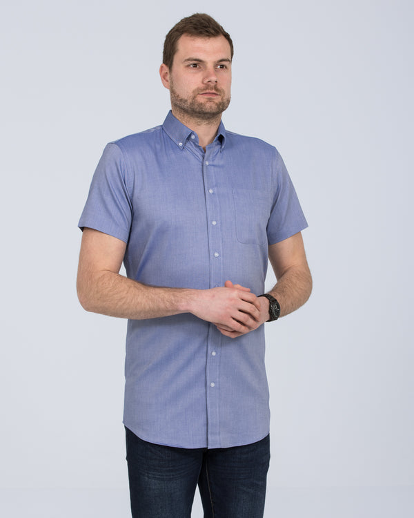 2t Slim Fit Short Sleeve Tall Shirt (mid blue)