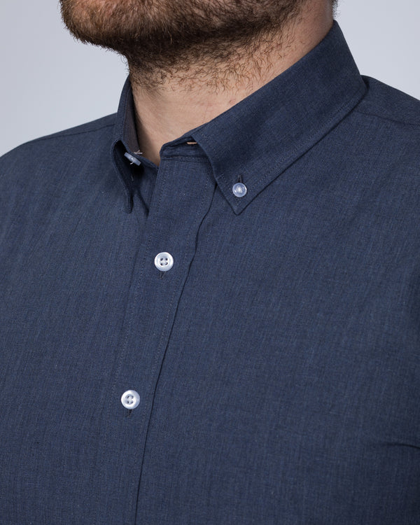 2t Slim Fit Short Sleeve Tall Shirt (blue denim)