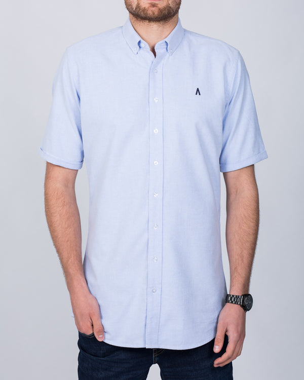 2t Short Sleeve Tall Oxford Shirt (blue)