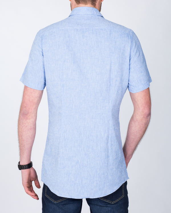 2t Short Sleeve Tall Shirt (blue wash)