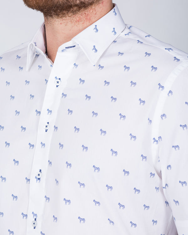 2t Short Sleeve Tall Shirt (white zebra)