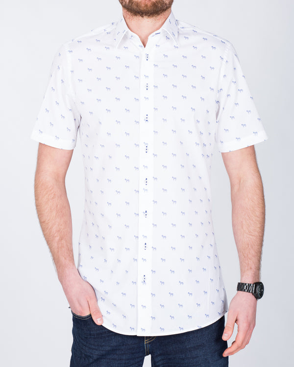 2t Short Sleeve Tall Shirt (white zebra)