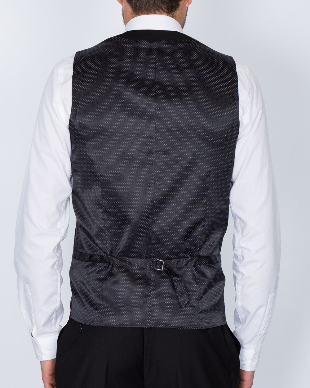 Skopes Regular Fit Wool Tall Dinner Waistcoat (black)