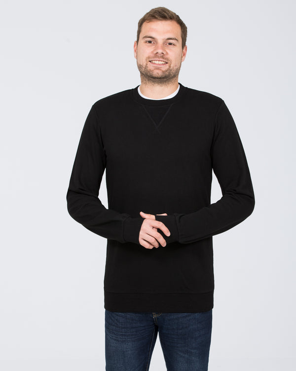 2t Alvin Slim Fit Tall Sweatshirt (black)