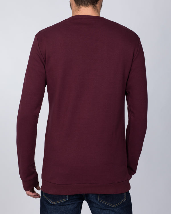 2t Tall Slim Fit Sweatshirt (burgundy)