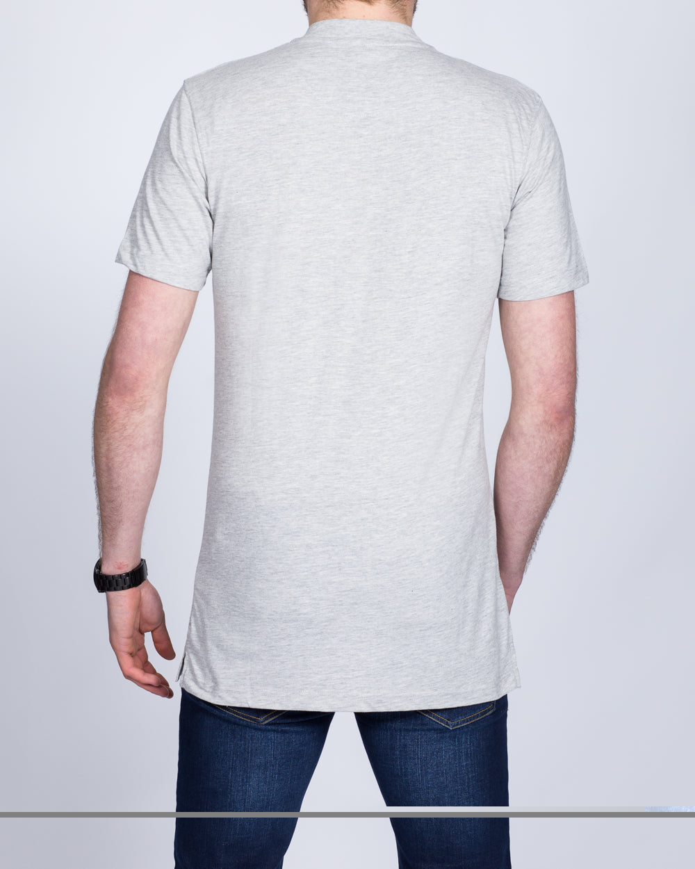 2t Tall Henley T-Shirt (heather grey)