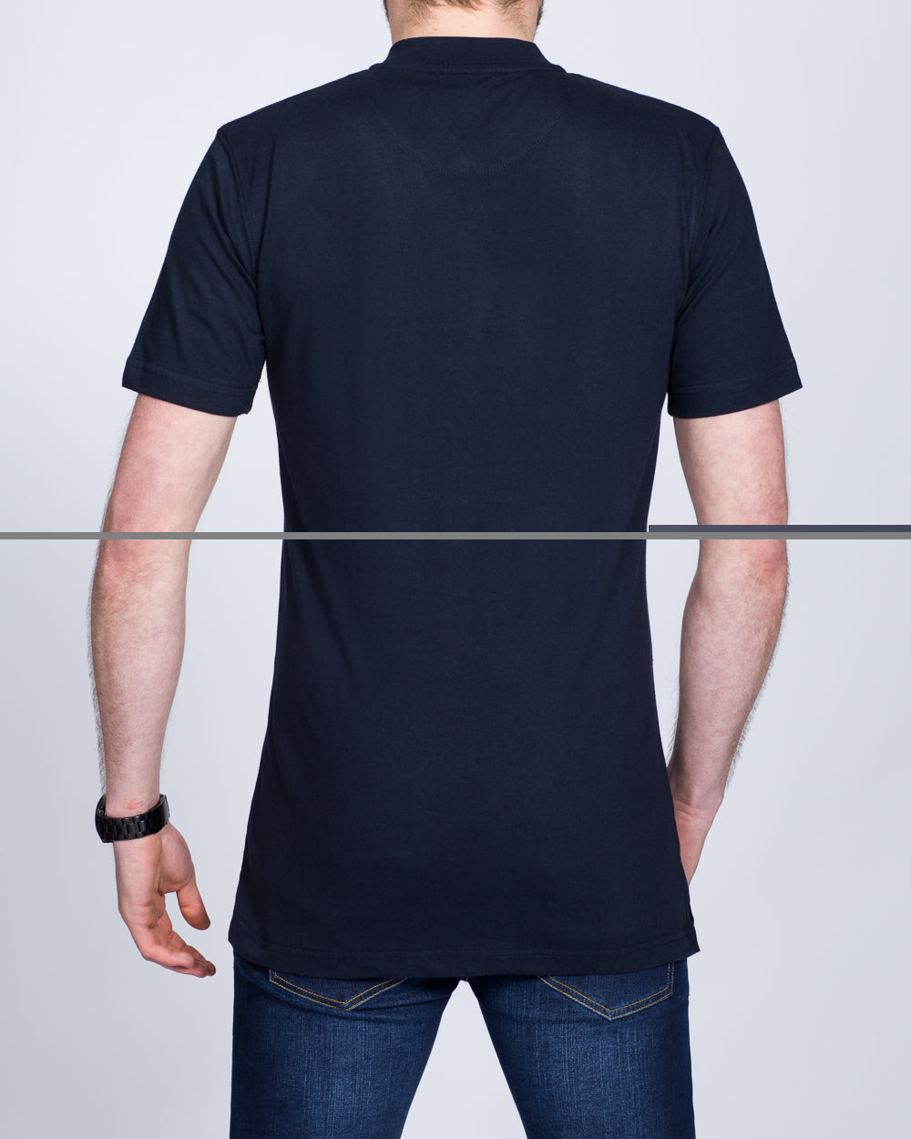 2t Tall Henley T-Shirt (navy)