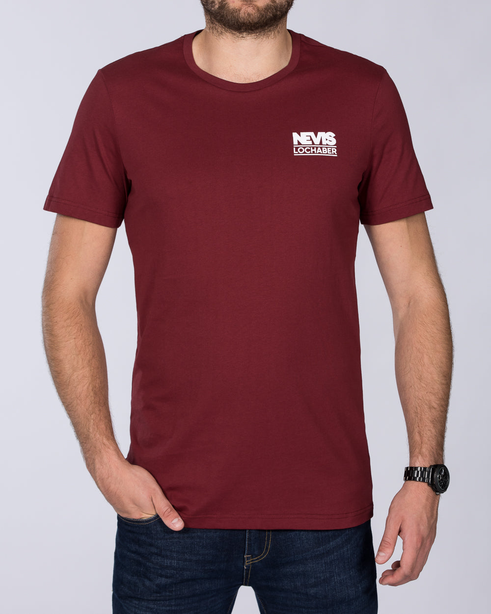 2t Printed Tall T-Shirt (nevis burgundy)