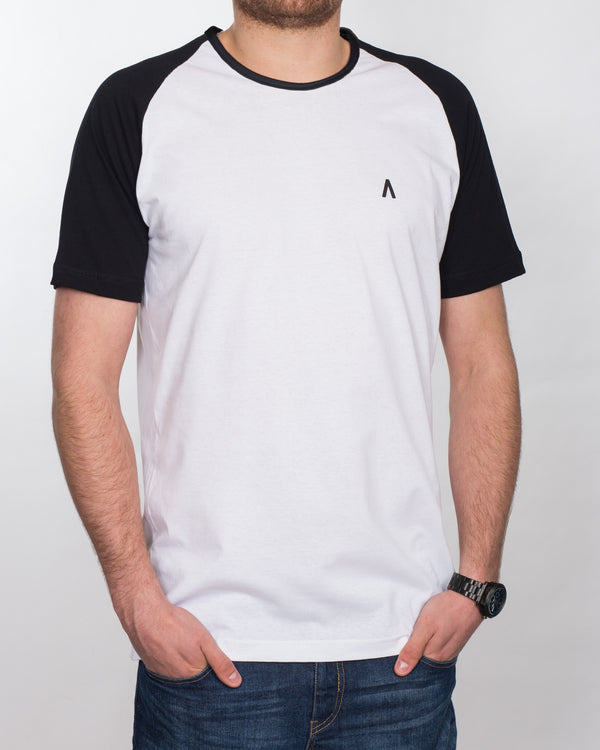 2t Raglan Tall T-Shirt (white/black)