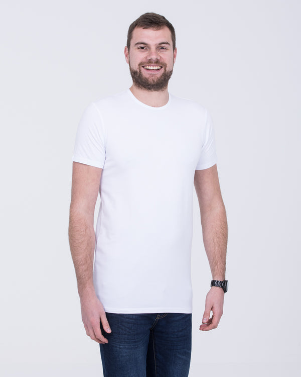 Girav Fitted Tall T-Shirt (white) Twin Pack