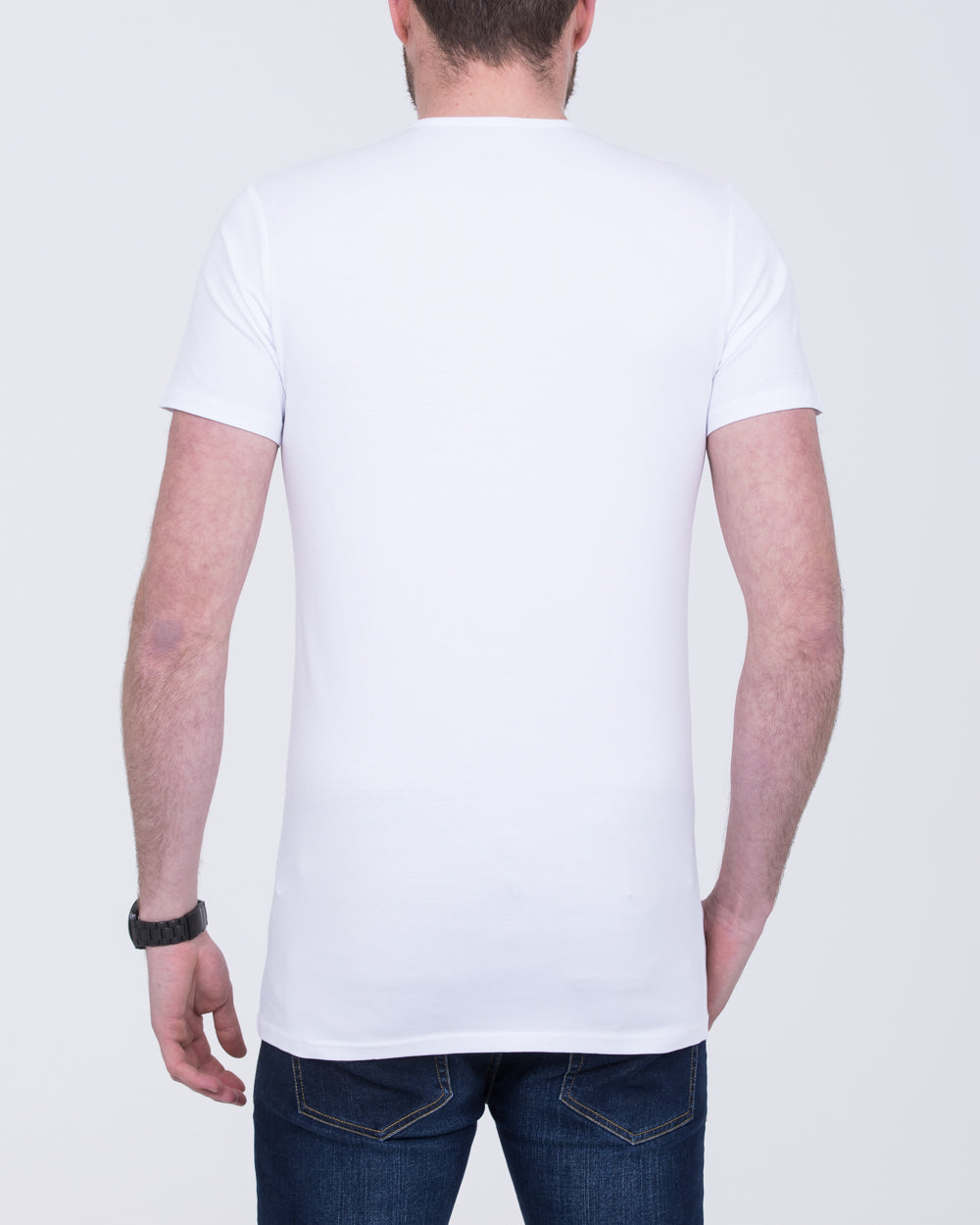 Girav Fitted Extra Tall T-Shirt (white) Twin Pack