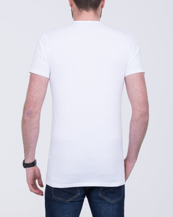 Girav Fitted Tall T-Shirt (white) Twin Pack