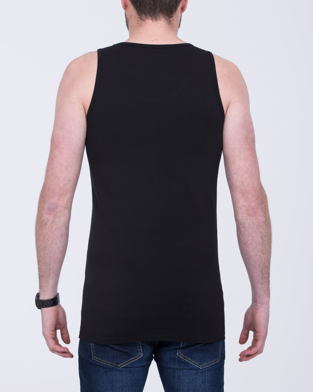 Girav Sleeveless Tall Vest (black) Twin Pack