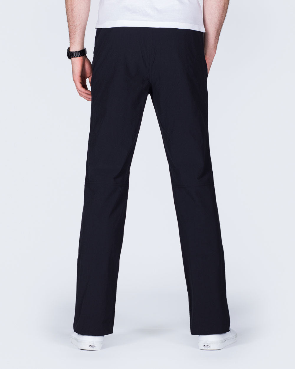 2t Thomas Slim Fit Tall Walking Trousers (black)
