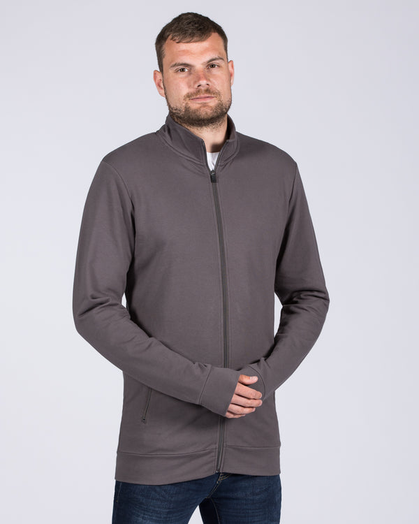 2t Tall Zip Up Top (dark grey)