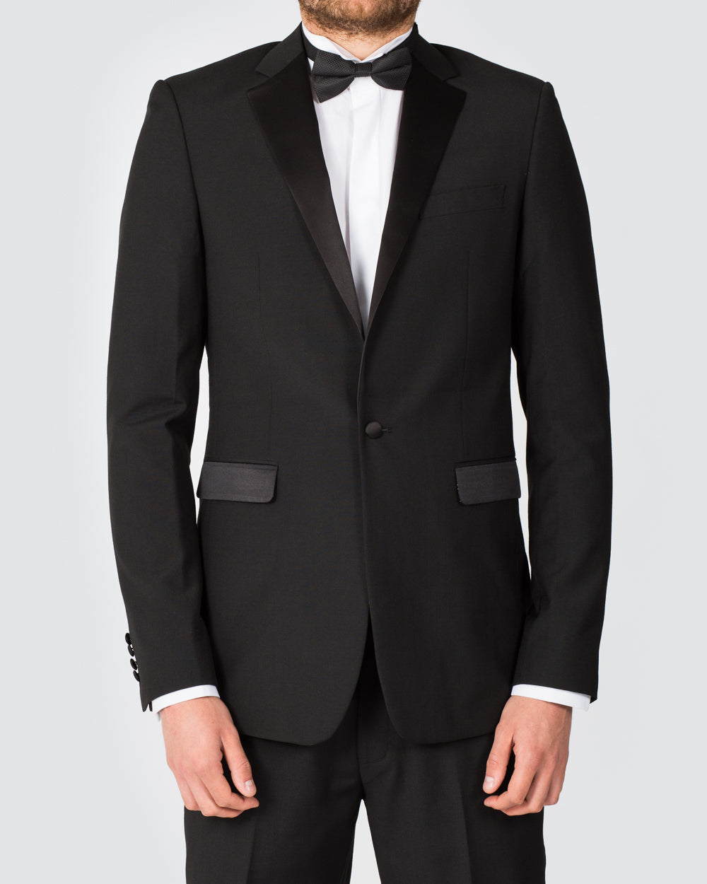 Skopes Regular Fit Wool Tall Dinner Jacket black Tall Mens Clothing 2tall
