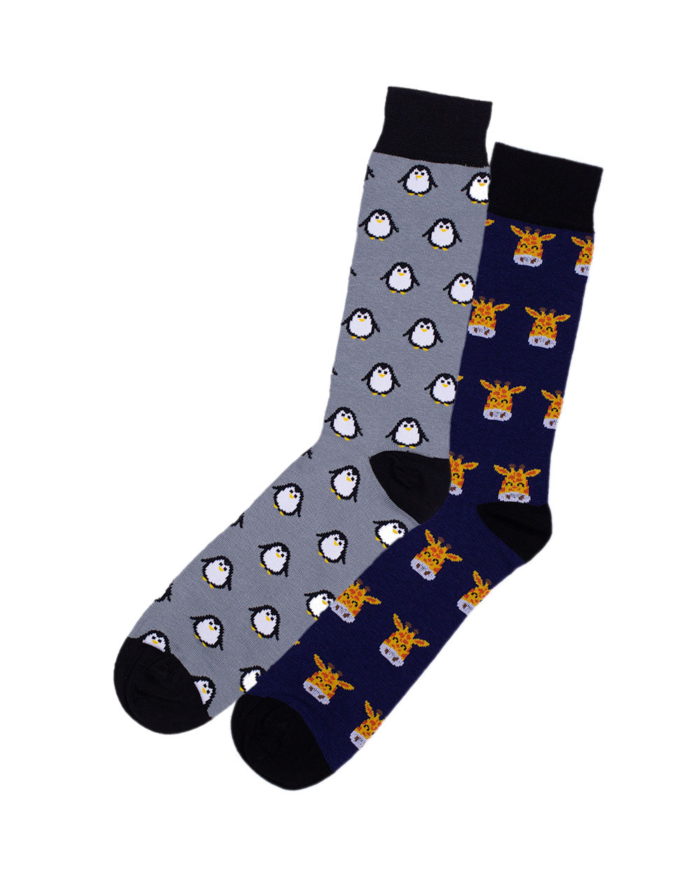 2t Patterned Socks 2 Pairs (animals)