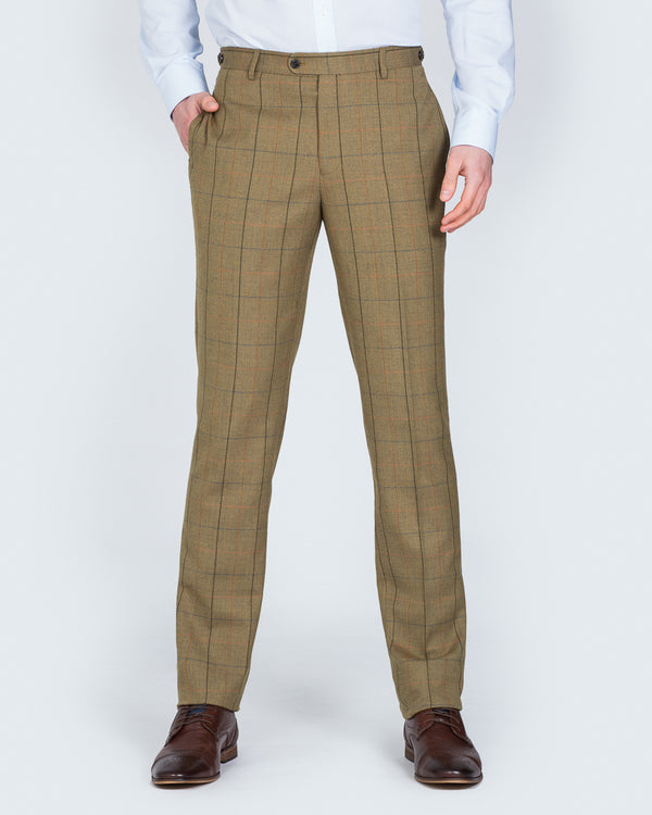 Skopes Goodwood Slim Fit Tall Suit Trousers (lovat check)